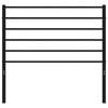 vidaXL Metal Replace Headboard Black 75 cm