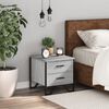 vidaXL Bedside Cabinet Grey Sonoma 40x41x40 cm Engineered Wood