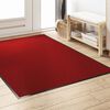 vidaXL Doormat Red and Black 120 x 180 cm Polypropylene and vinyl