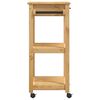 vidaXL Kitchen Trolley MONZA 60x40x88.5 cm Solid Wood Pine