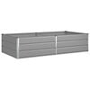 vidaXL Planter Light Grey 195 x 100 x 45 cm Galvanised Steel