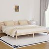 vidaXL Bed Frame without Mattress Solid Wood Pine 200x200cm
