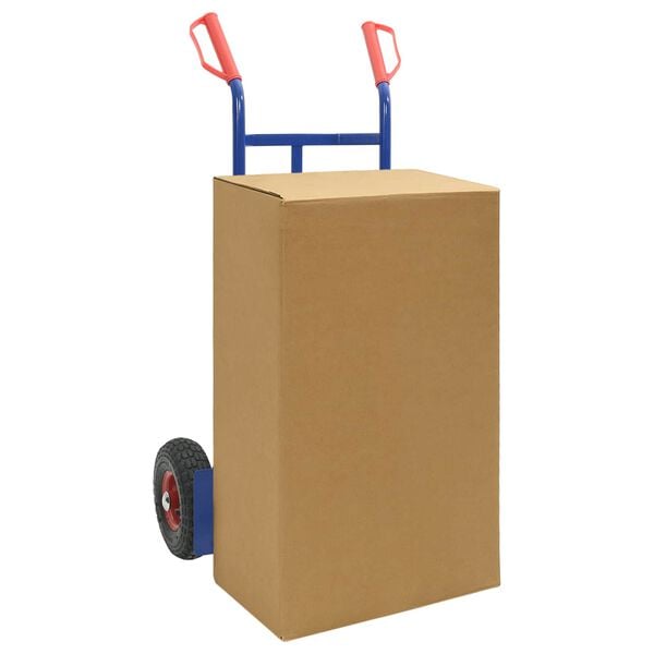 vidaXL Hand Trolley Blue and Red 57 x 46 x 113 cm Steel