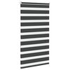 vidaXL Zebra Blind Black 75x150 cm Fabric Width 70.9 cm Polyester