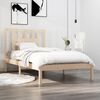 vidaXL Bed Frame without Mattress Solid Wood 100x200 cm (810007+818655)