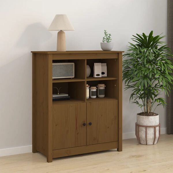 vidaXL Sideboard Honey Brown 83x41.5x100 cm Solid Wood Pine