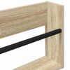 vidaXL Magazine Rack Sonoma Oak 80 x 12 x 30 cm Engineered Wood