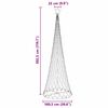 vidaXL LED Christmas Tree Cool White 100.5 x 100.5 x 302.5 cm Metal