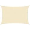 vidaXL Sunshade Sail 160 g/m&sup2; Cream 3x5 m HDPE