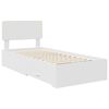 vidaXL Bed Frame with Headboard White 90 x 200 cm Engineered Wood
