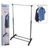 Storage Solutions Clothing Rack Single Hanger with Wheels Adjustable 80x42x(90-165) cm