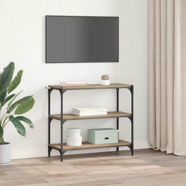 vidaXL Book Cabinet Artisan Oak 80 x 33 x 70.5 cm