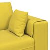 vidaXL Velvet Sofa with Cushion Yellow 210 cm Velvet