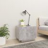 vidaXL Bedside Cabinet Concrete Grey 100x35x40 cm Engineered Wood