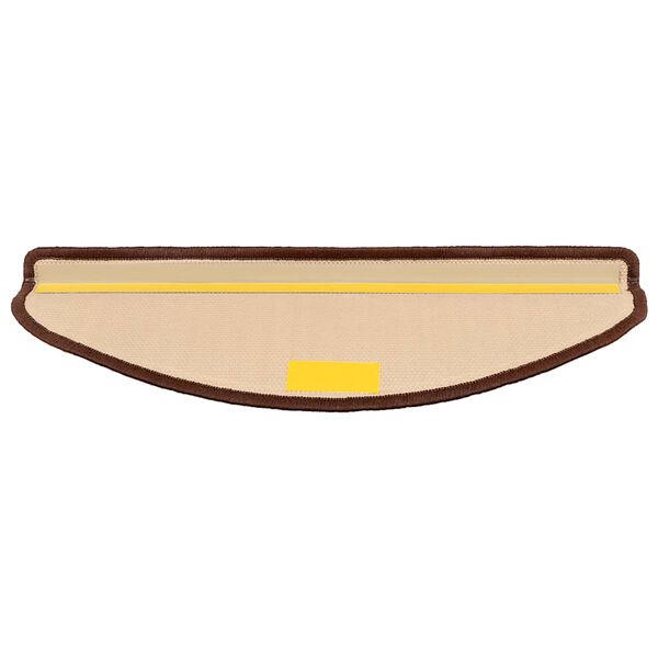 vidaXL Stair Mats Self-adhesive 5 pcs 65x21x4 cm Brown