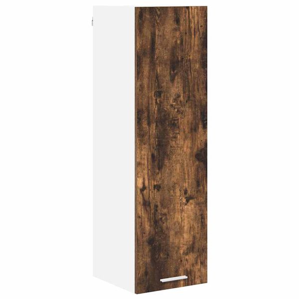 vidaXL Hanging Cabinet Smoked Oak 30 x 31 x 100 cm Engineered Wood