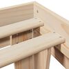 vidaXL Bed Frame without Mattress 200x200 cm Solid Wood Pine