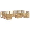 vidaXL Outdoor Sofa Set 10 pcs White Solid Acacia Wood