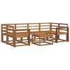 vidaXL Outdoor Sofa Set 7 pcs Natural Solid Acacia Wood