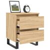 vidaXL Bedside Cabinet Sonoma Oak 40x35x50 cm Engineered Wood