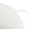 vidaXL Storage Basket White Ø38x36 cm Cotton