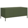 vidaXL Coffee Table Olive Green 101.5x50x43.5 cm Cold-rolled Steel