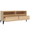 vidaXL TV Cabinet Sonoma Oak 100x34.5x44.5 cm Engineered Wood