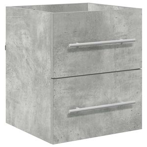 vidaXL Sink cabinet Concrete Grey 38.5 x 41 x 48 cm Engineered Wood