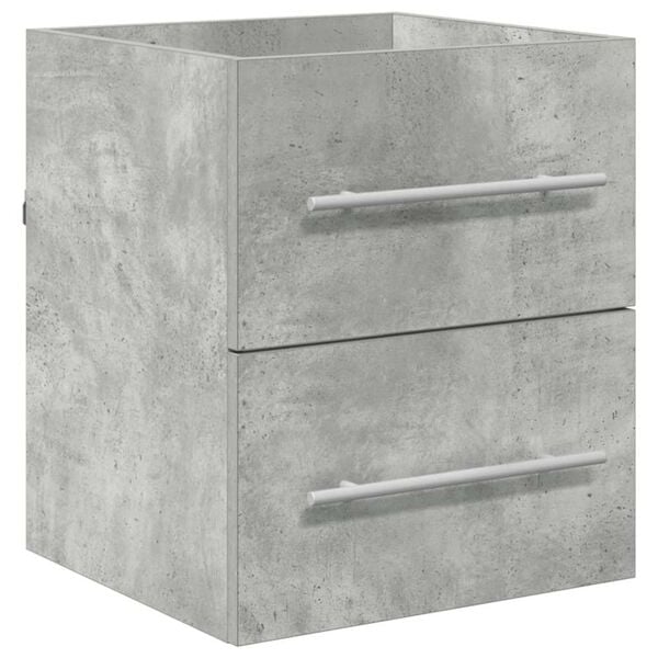 vidaXL Sink cabinet Concrete Grey 38.5 x 41 x 48 cm Engineered Wood