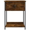 vidaXL Bedside Tables 2 pcs Smoked Oak 44x45x58 cm Engineered Wood