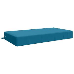 vidaXL Seat Cushion SOEST 100% Polyester Light blue 120 x 80 x 15 cm