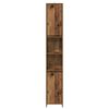 vidaXL Bathroom Cabinet Old Wood 30x30x183.5 cm Engineered Wood