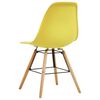 vidaXL Dining Chairs 2 pcs Yellow Plastic