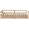 vidaXL Daybed with Drawers without Mattress 80x200 cm Solid Wood