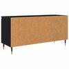 vidaXL TV Cabinet Black Oak 104 x 35 x 50 cm Engineered Wood