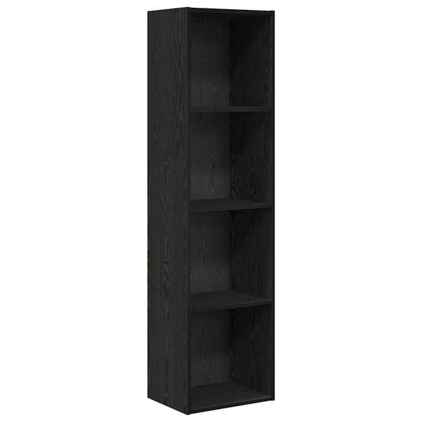 vidaXL Bookshelf Black Oak 40 x 30 x 152 cm Engineered Wood