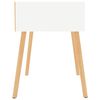 vidaXL Bedside Cabinet High Gloss White 40x40x56 cm Engineered Wood