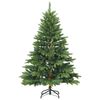 vidaXL Artificial Christmas Tree with 150 LEDs Green 120 cm PE and PVC
