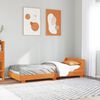 vidaXL Bed Frame without Mattress Wax Brown 90x200 cm Solid Wood Pine