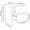 vidaXL Bedside Cabinet with Drawer Old wood 40 x 42 x 50 cm