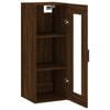vidaXL Wall Mounted Cabinet Brown Oak 34.5x34x90 cm
