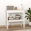 vidaXL Console Table White 80x40x75 cm Solid Wood Pine