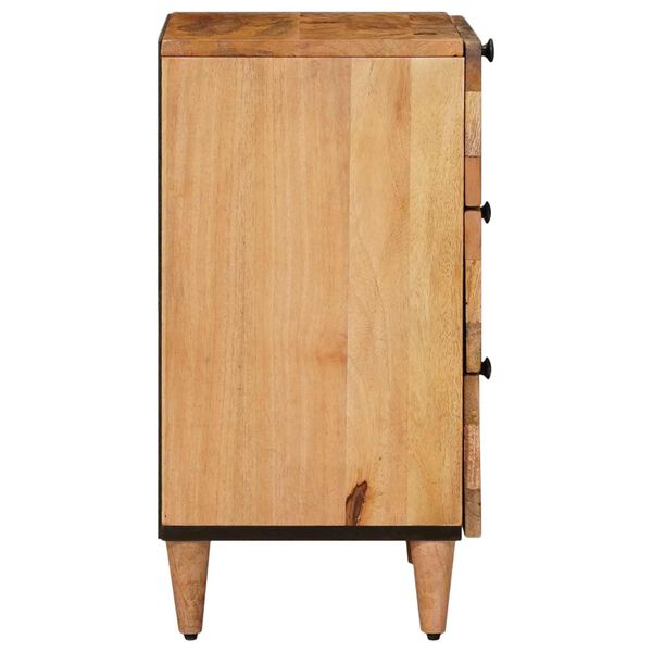vidaXL Bedside Cabinet Natural 50 x 33 x 62 cm Solid Mango Wood