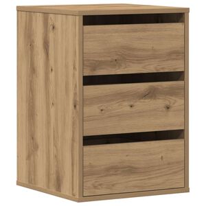 vidaXL Corner Chest of Drawers Artisian Oak 40x41x58 cm Engineered Wood