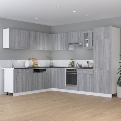 vidaXL Hanging Cabinet Grey Sonoma 50x31x60 cm Engineered Wood