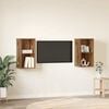 vidaXL TV Cabinet Set 2 pcs Old Wood 37 x 37 x 72 cm Engineered Wood