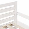 vidaXL Bed Frame with Mattress White 80 x 200 cm Solid Pine Wood