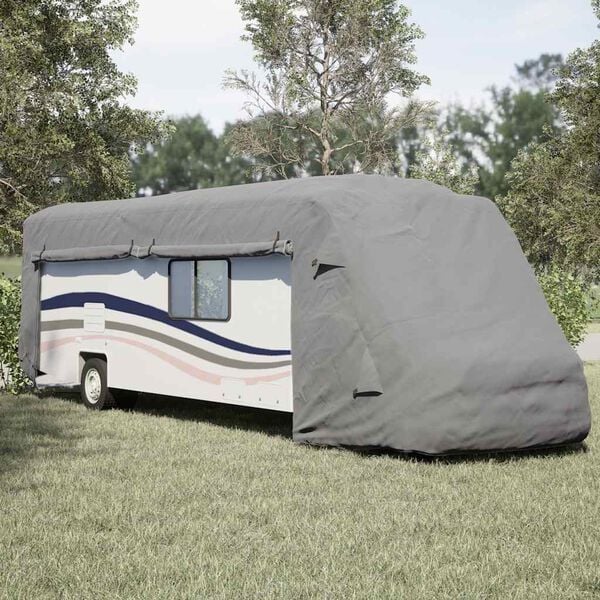 vidaXL Motorhome Covers Grey 870x235x275 cm Non-woven Fabric