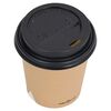 vidaXL Coffee Paper Cups with Lids 200 ml 250 pcs Brown