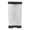 Curver Pedal Bin Deco Rectangular 50L Silver